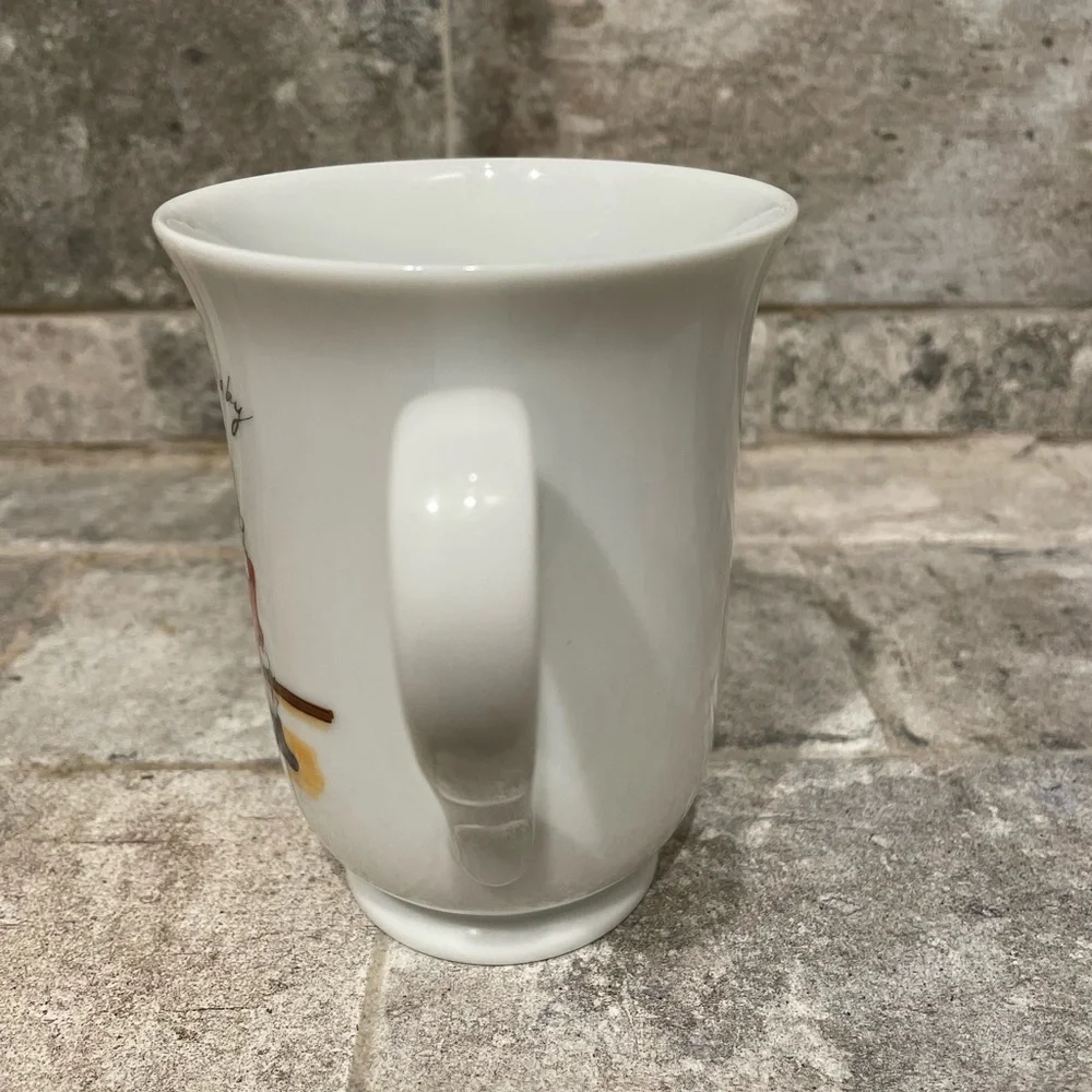 ❤️ POTTERY BARN SANTA BABY VINTAGE HOLIDAY COFFEE MUG NEW